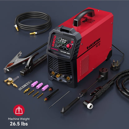 Arccaptain TIG200P AC DC Multi Process Pulse TIG Aluminum Welder