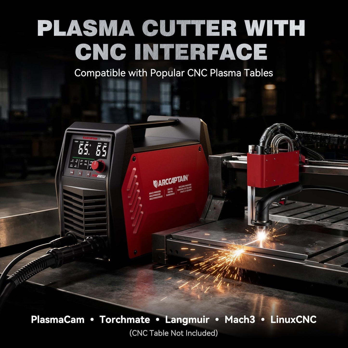 Arccaptain CUT65MP NON-HF CNC Plasma Cutter