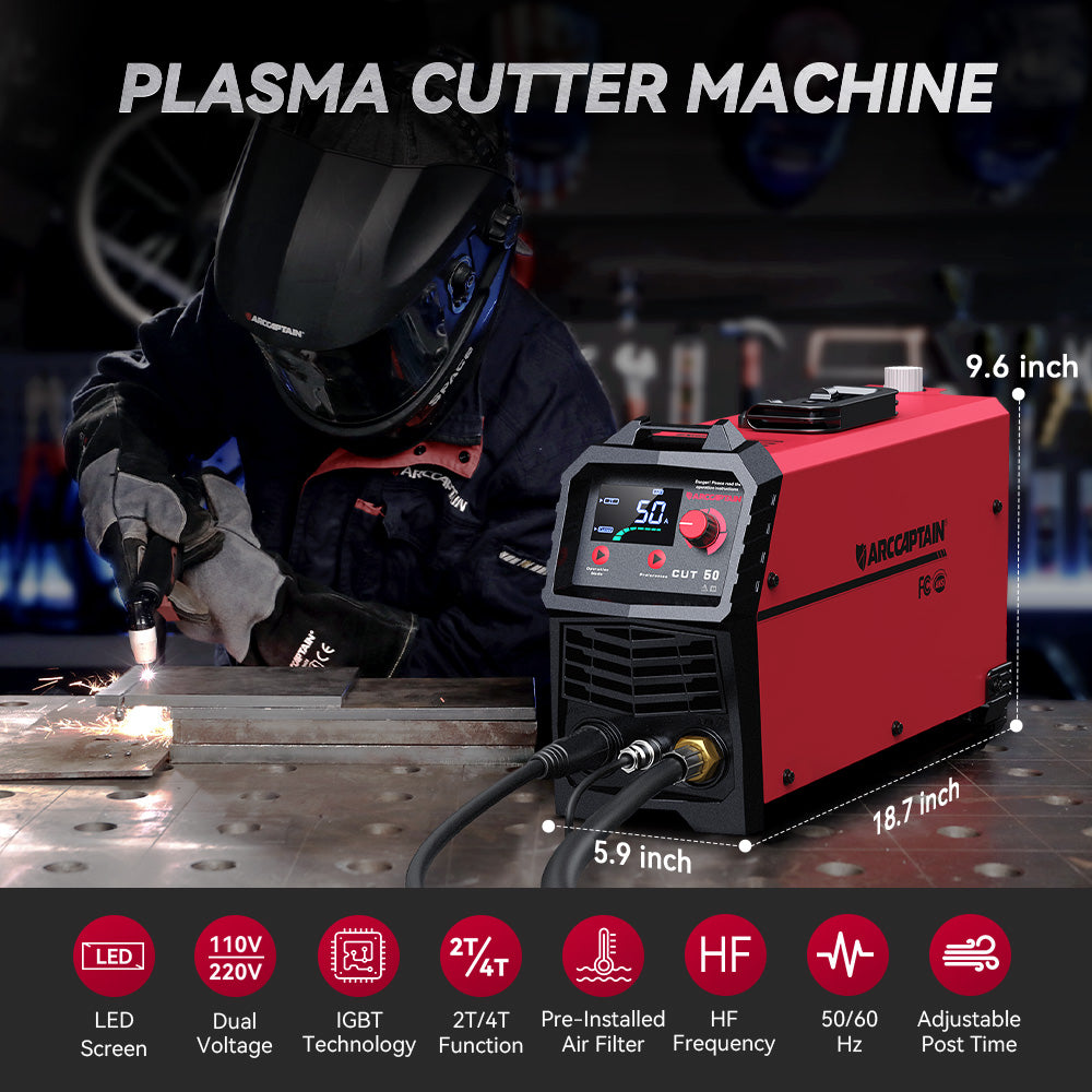 Arccaptain CUT50 HF Start Portable Plasma Cutter 220/110v