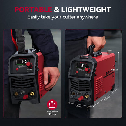 Arccaptain CUT55 HF Pilot Arc Plasma Cutter for Thick Plate
