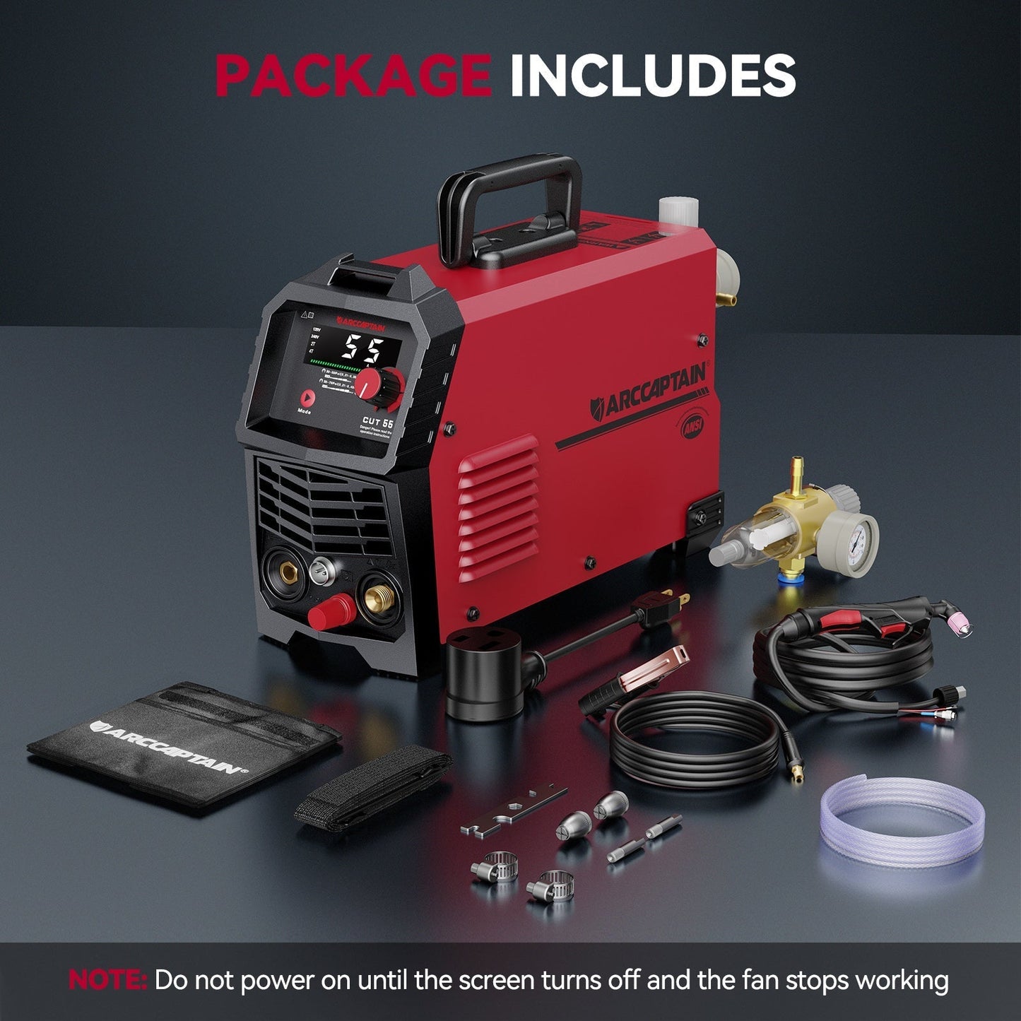 Arccaptain CUT55 HF Pilot Arc Plasma Cutter for Thick Plate