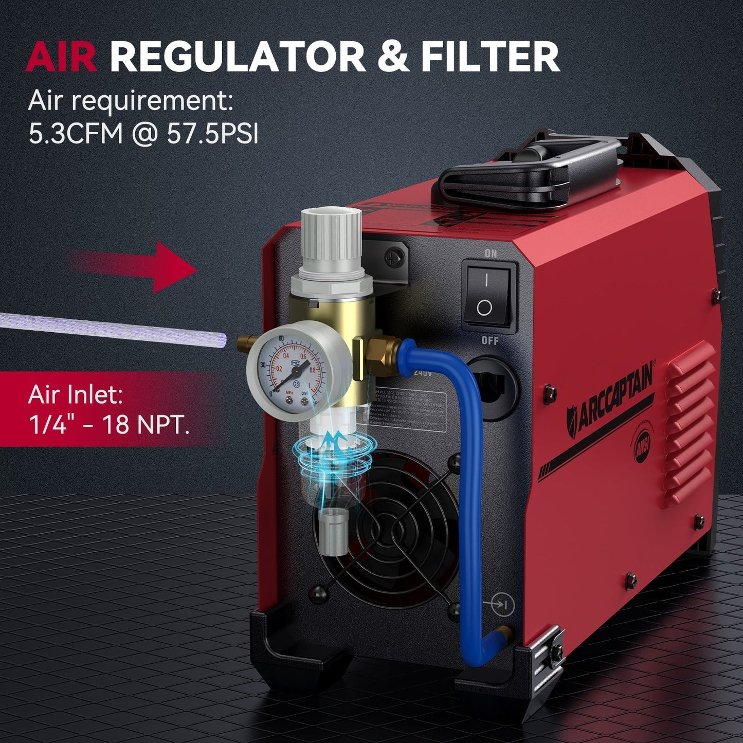 Arccaptain CUT55 HF Pilot Arc Plasma Cutter for Thick Plate