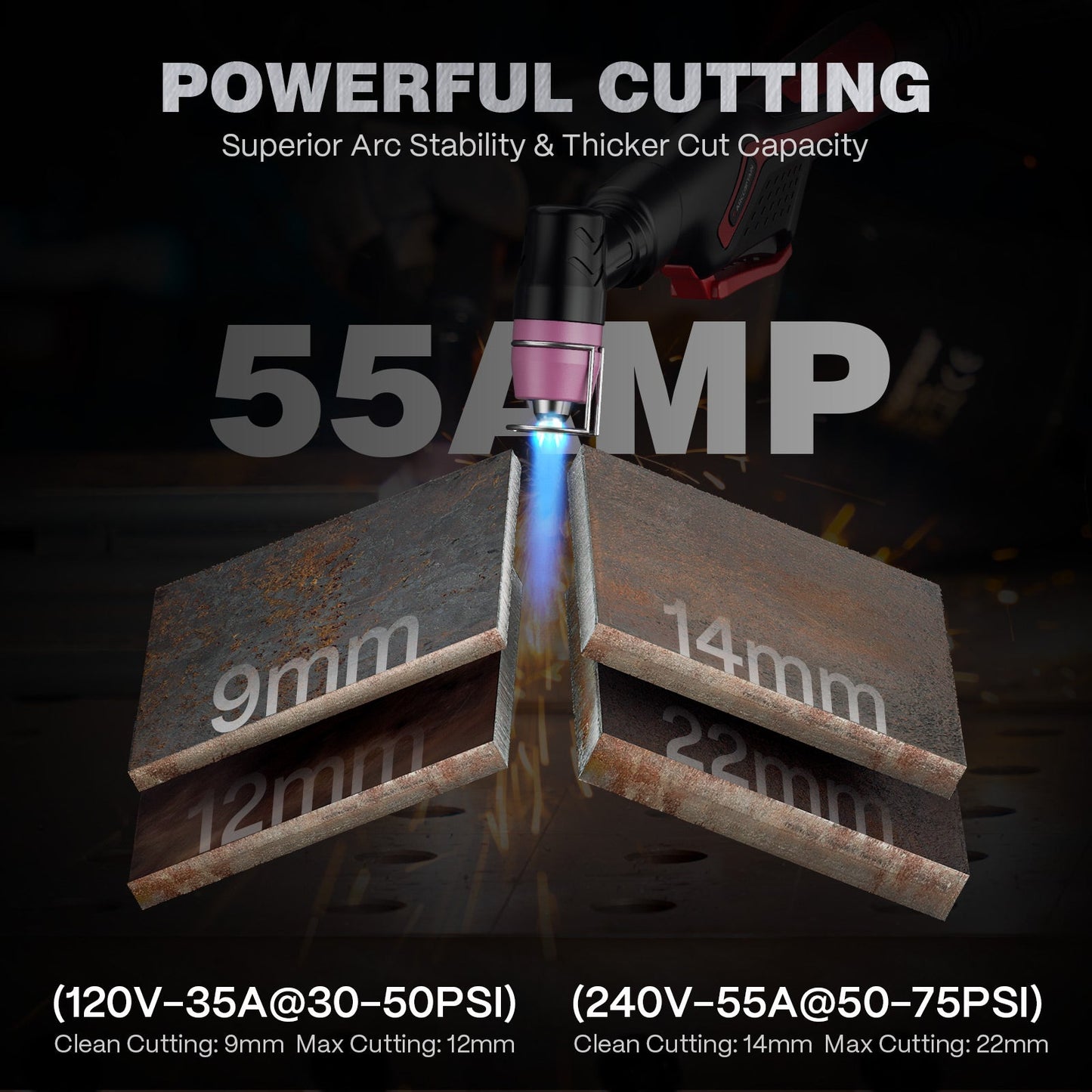 Arccaptain CUT55 Prolux Non-Touch Plasma Cutter High Performance