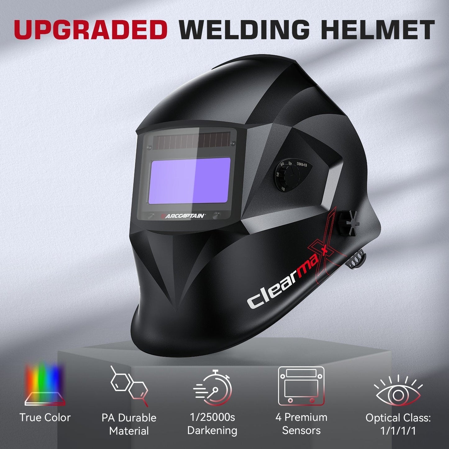 ClearLite X100 Digital Auto Darkening Welding Helmet Black