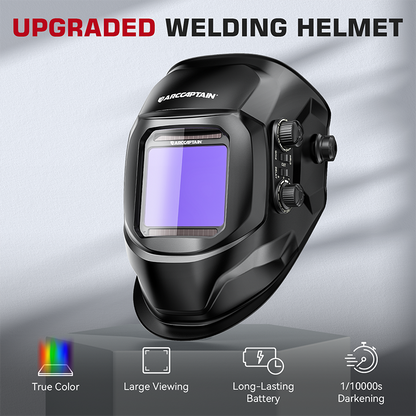 VisionMax X200 True Color Auto Darken Welding Helmet 3.94"X3.66"