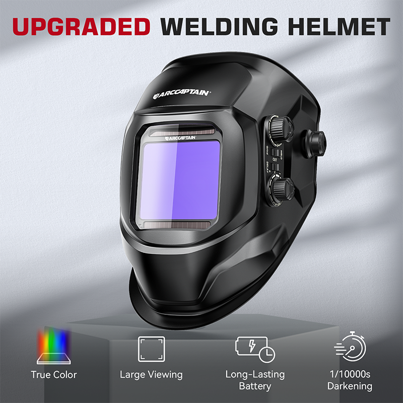 VisionMax X200 Auto Darkening True Color Welding Hood Black
