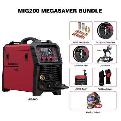 Arccaptain MIG200 Multi Process MIG Welder User-Friendly