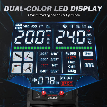 Arccaptain MIG200P Pulse MIG Welding Machine