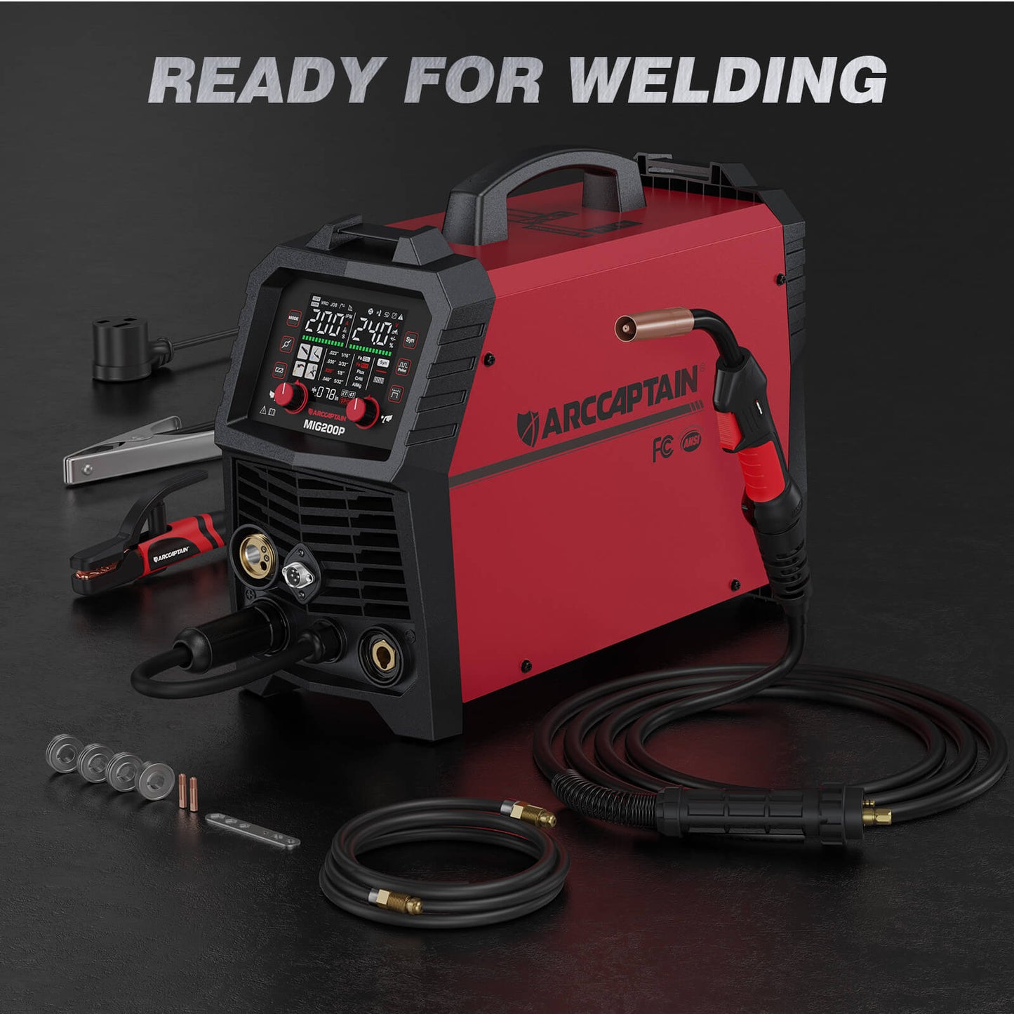 Arccaptain MIG200P Pulse MIG Welding Machine