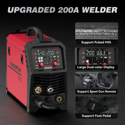 Arccaptain MIG200P Pulse MIG Welding Machine