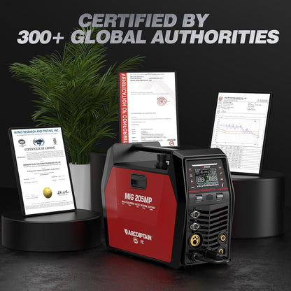Arccaptain MIG205MP All-in-One Pulse MIG Welder and Cutter Combo