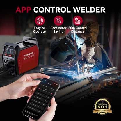 Arccaptain MIG205 Pro Gas MIG Welder Stainless Steel Multi Process Machine