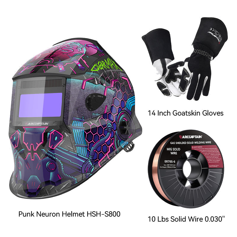ClearLite X100 Auto Darkening Welding Helmet Punk Neuron