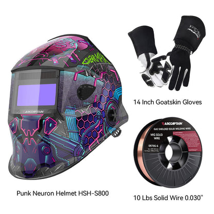 ClearLite X100 Auto Darkening Welding Helmet Punk Neuron