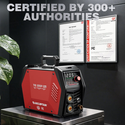 Arccaptain iControl TIG205P Pro DC Pulse TIG Welder