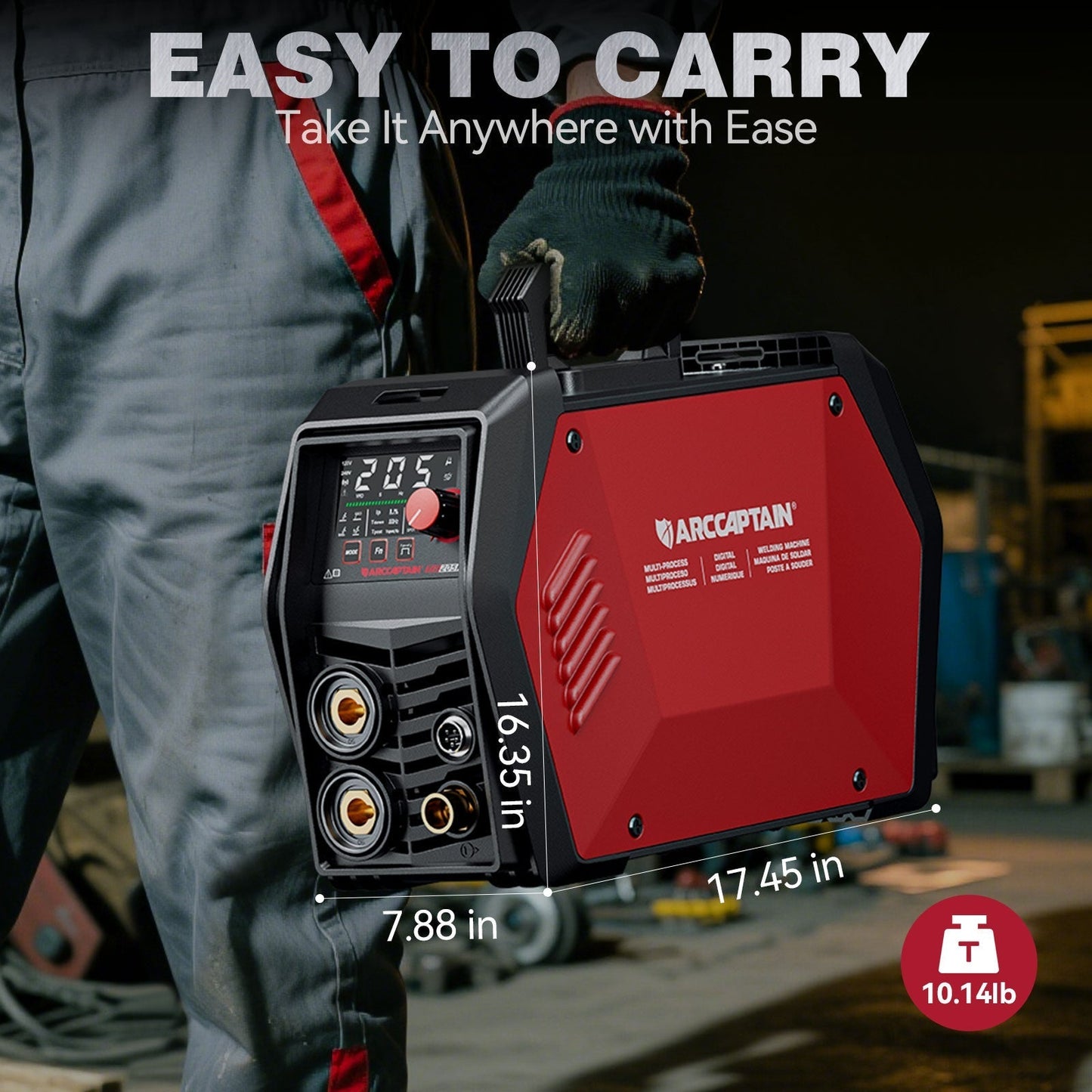 Arccaptain iControl TIG205P Pro DC Pulse TIG Welder