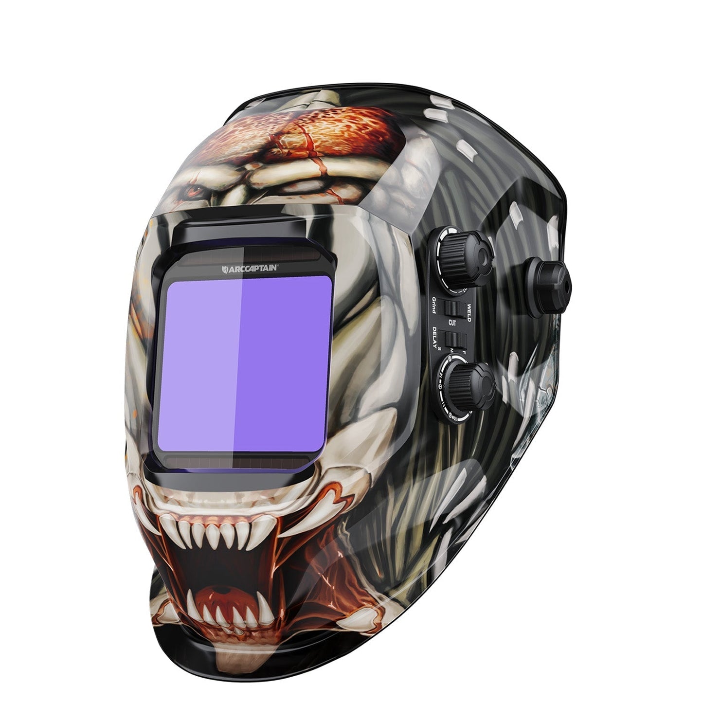 VisionMax X200 Solar Automatic Welding Helmet Alien Hunter