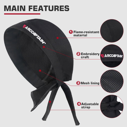 ARCCAPTAIN Welder Cap 2 Pack Fireproof & Durable Welding Cap