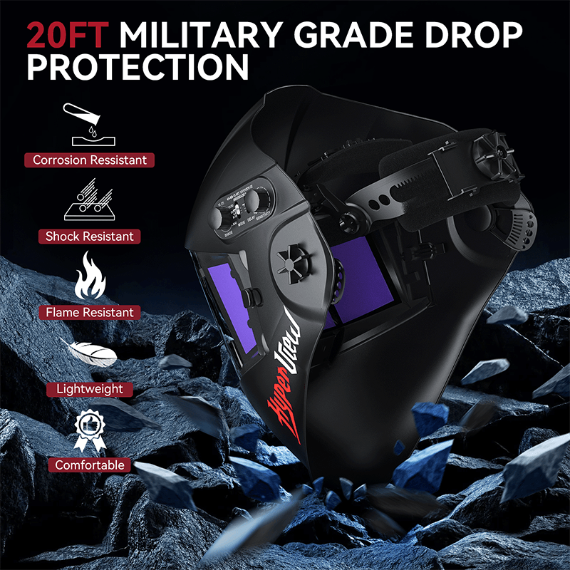 Hyperview X400 Panoramic Auto Darkening Welding Helmet Black