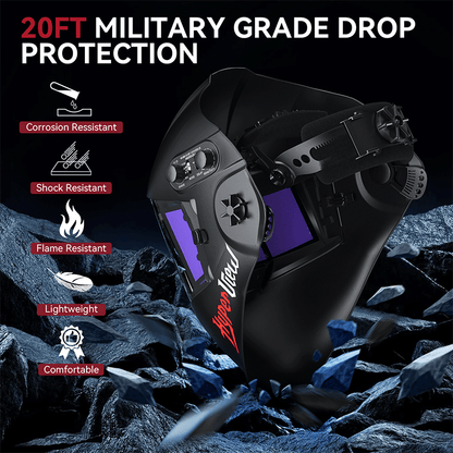 Hyperview X400 Panoramic Auto Darkening Welding Helmet Black